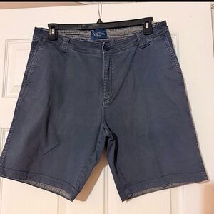 Vintage Men’s Visitor Premium Khaki Shorts Blue/Gray 36